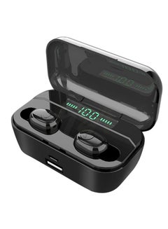 G6S TWS BT 8D Wireless Mini Earphones With 3500 mAh Power Bank Black