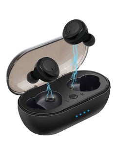 TWS BT 5.0 Wireless Touch-control Earphones With Microphones Black