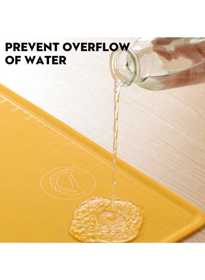 Silicone Baking Mat With Dough Bake Pad And Rolling Pin Beige/Brown/White - Image 2