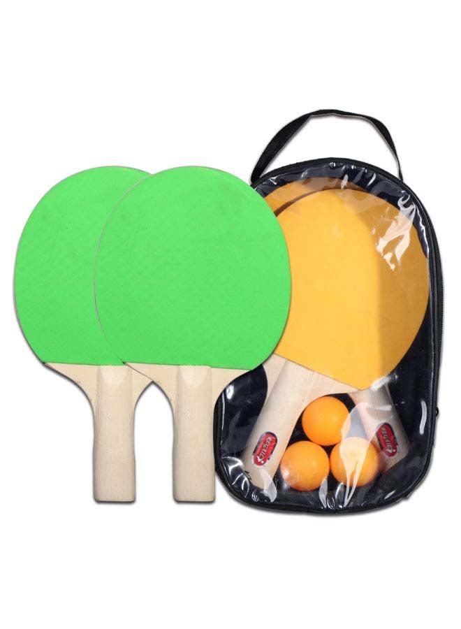 Generic 5-Piece Table Tennis Racket And Balls Set 27.0x17.0x7.0cm  - Image 3
