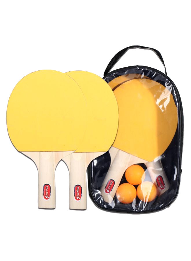 Generic 5-Piece Table Tennis Racket And Balls Set  - Image 1