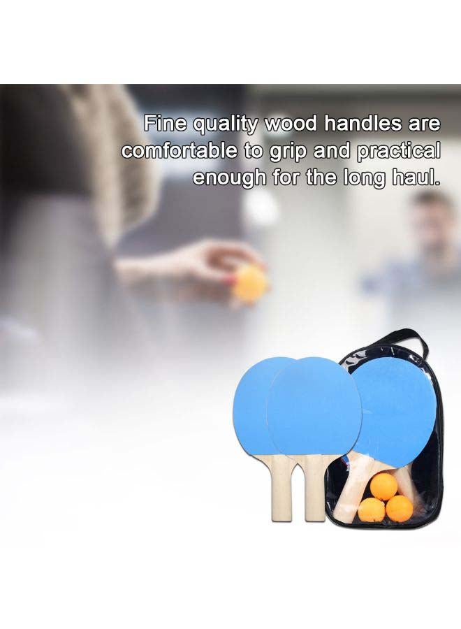 Generic 5-Piece Table Tennis Racket And Balls Set  - Image 2