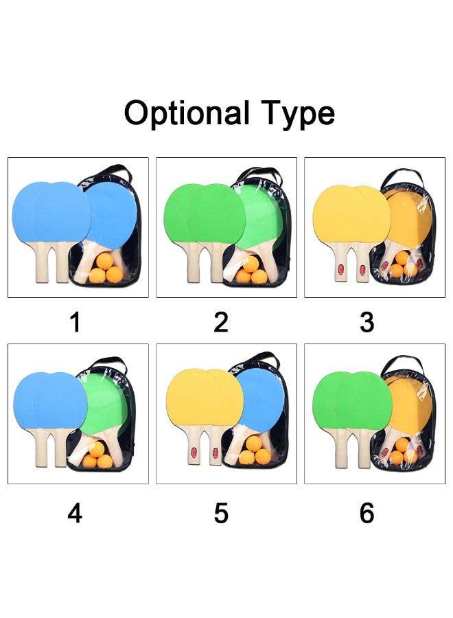 Generic 5-Piece Table Tennis Racket And Balls Set 27.0x17.0x7.0cm  - Image 2