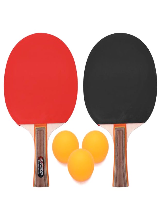 Generic 4-Piece Table Tennis Racket And Balls Set 30.0x20.0x5.0cm  - Image 1
