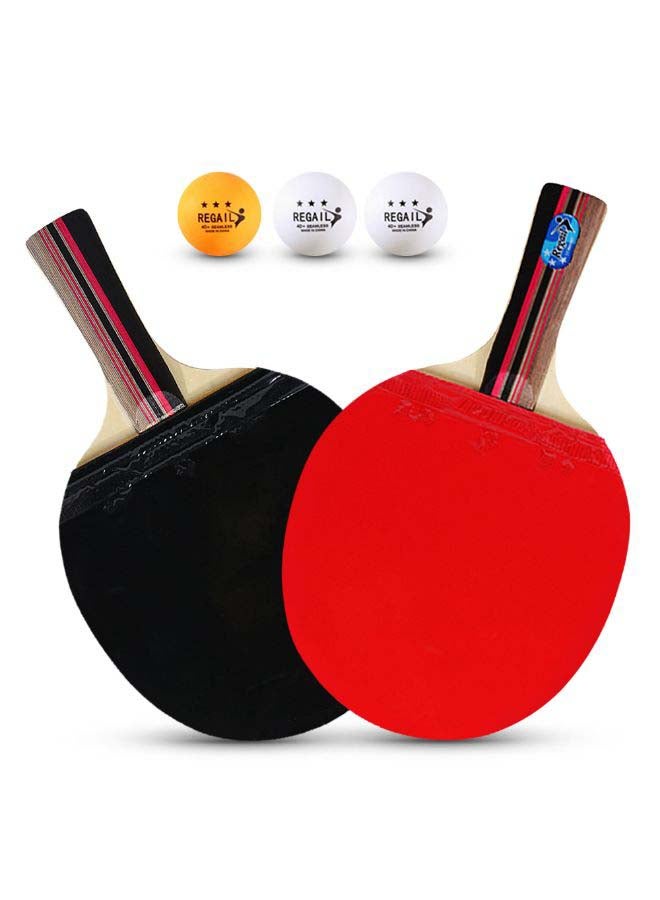 Generic - 6-Piece Table Tennis Racket Set 28.0x17.5x2.5cm - Image 1