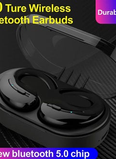 A8 TWS BT 5.0 Wireless Earphones With Mic For Android iOS Black