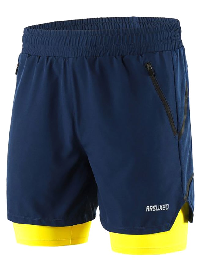 Generic 2 In 1 Quick Drying Running Shorts L  - Image 1