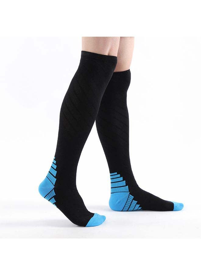 Pair Of Calf Length Compression Socks L