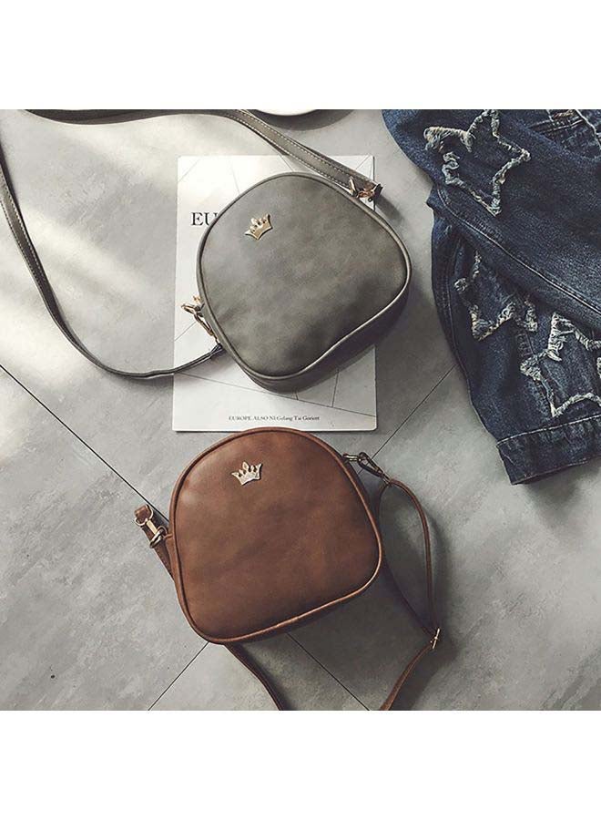Crown Packet Crossbody Bag Dark Brown  - Image 2