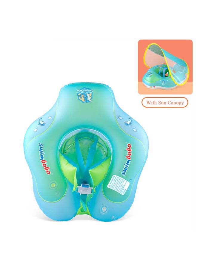 Generic Inflatable Baby Swimming Ring with Removable Sun Canopy 27.0x26.0x5.5cm  - Image 2