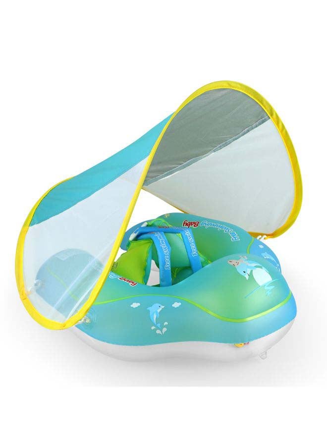 Generic Inflatable Baby Swimming Ring with Removable Sun Canopy 27.0x26.0x5.5cm  - Image 3