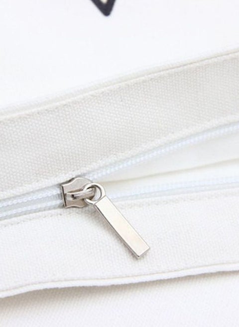 Wild Canvas Shoulder Bag White