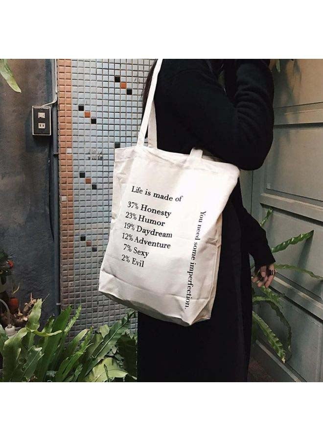 Generic - Wild Canvas Shoulder Bag White - Image 1