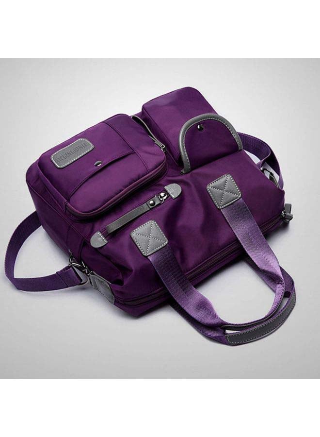 Nylon Shoulder Crossbody Bag Purple  - Image 2