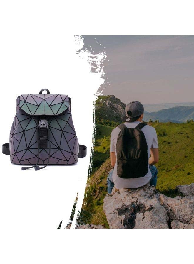 Rhombic Geometry Backpack Green  - Image 2