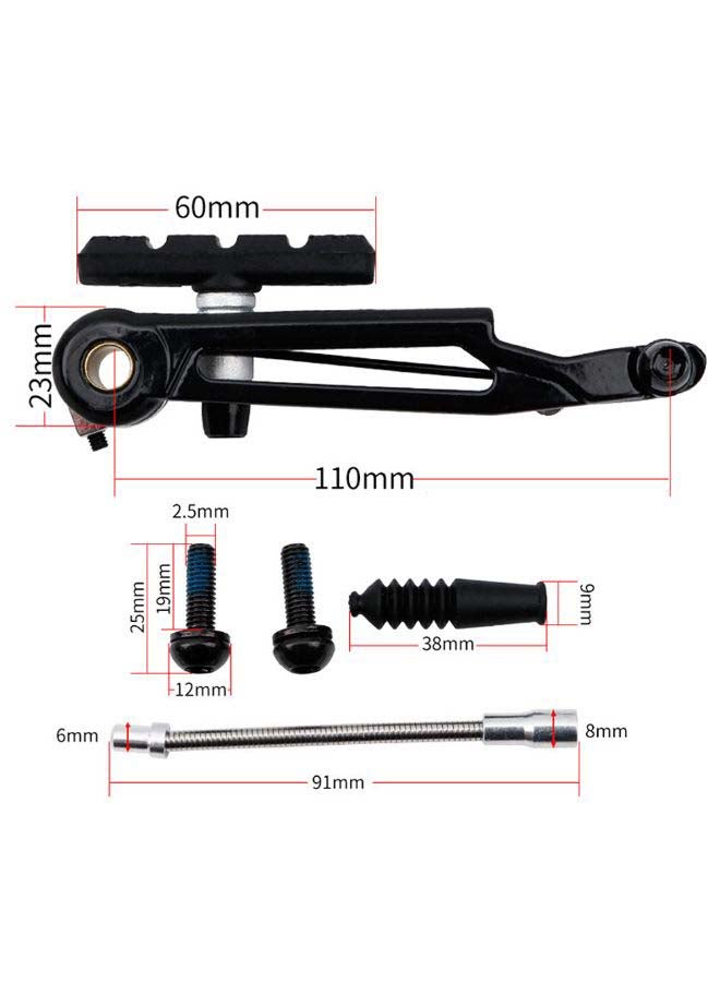 ليتيبرو فرامل مبطنة على شكل حرف V للدراجة القابلة للطي طراز 415 15 x 5 x 5سم - Image 2
