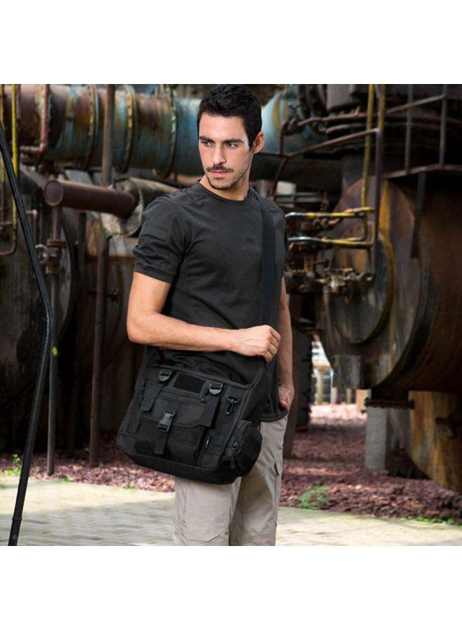 Military Tactical Shoulder Bag Black  - Image 2