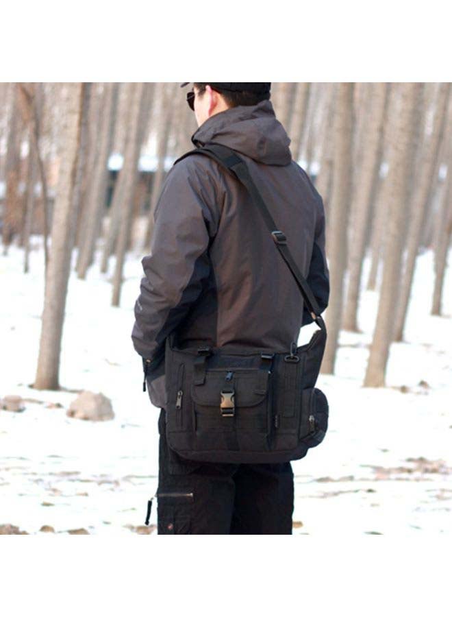 Military Tactical Shoulder Bag Black  - Image 3