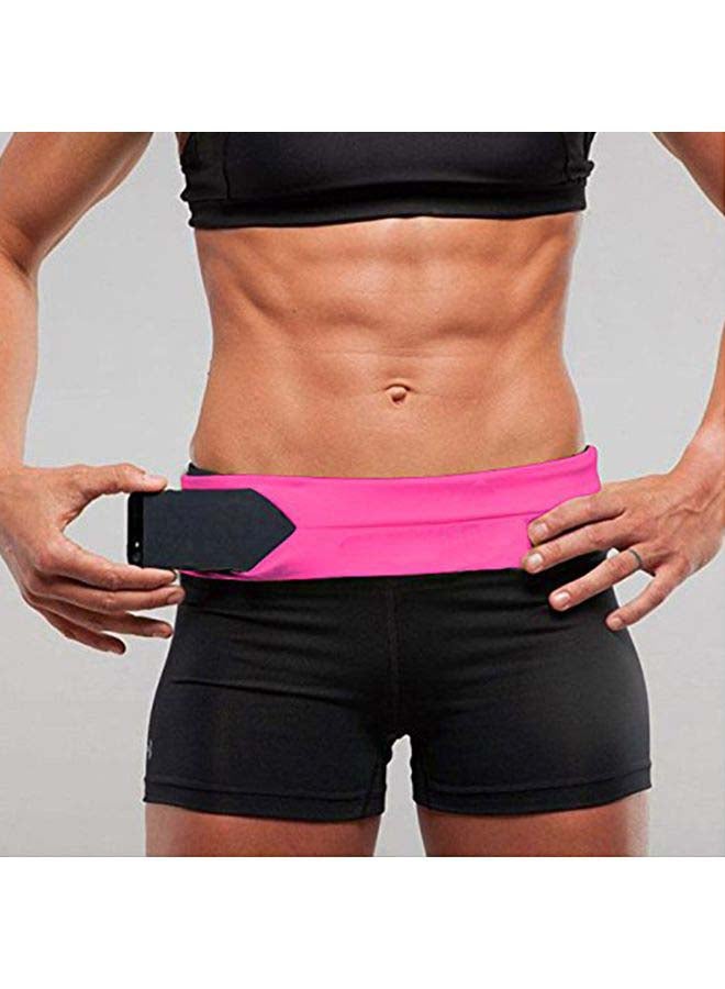 Jogging Belt Waist Bag Pouch Rose Red - Image 3