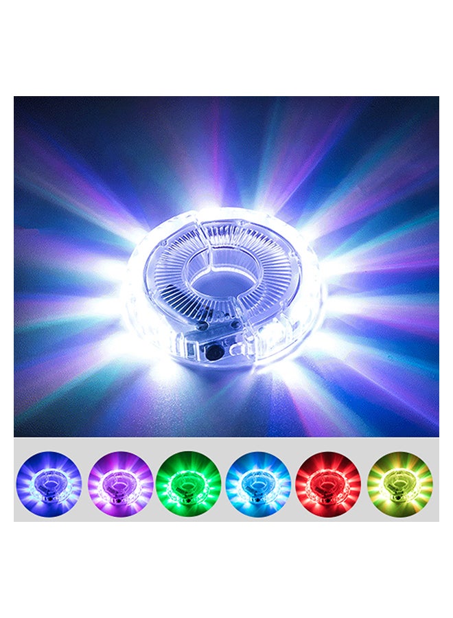 مصباح LED لعجلة الدراجة مزود بعدد 7 ألوان و18 وضعا 8.6x3.7x8.6سم - Image 1