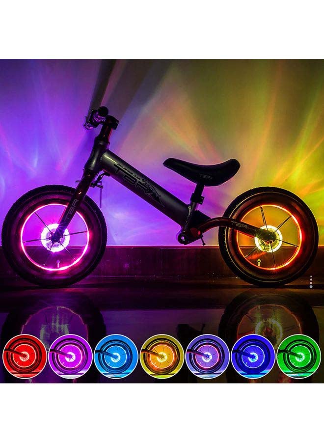مصباح LED لعجلة الدراجة مزود بعدد 7 ألوان و18 وضعا 8.6x3.7x8.6سم - Image 2