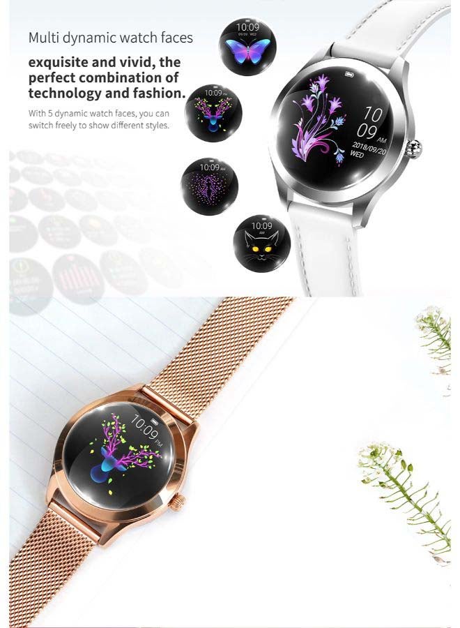 Heart Rate Monitoring Smartwatch Silver - Image 3