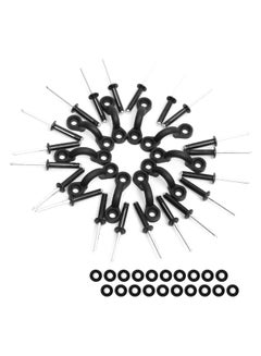 10-Piece Nylon Bungee Deck Loop Tie Down Pad 20.0x20.0x3.0cm
