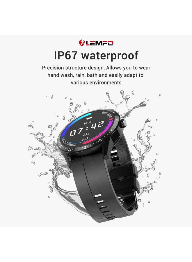 IP67 Waterproof Smart Watch - 1.3 inch Black - Image 2