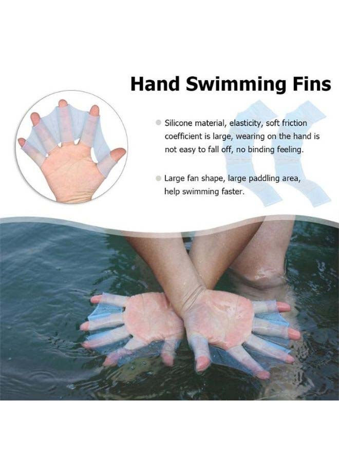 Generic - Finger Flexible Silicone Swimming Gloves 19x0x16cm - Image 1