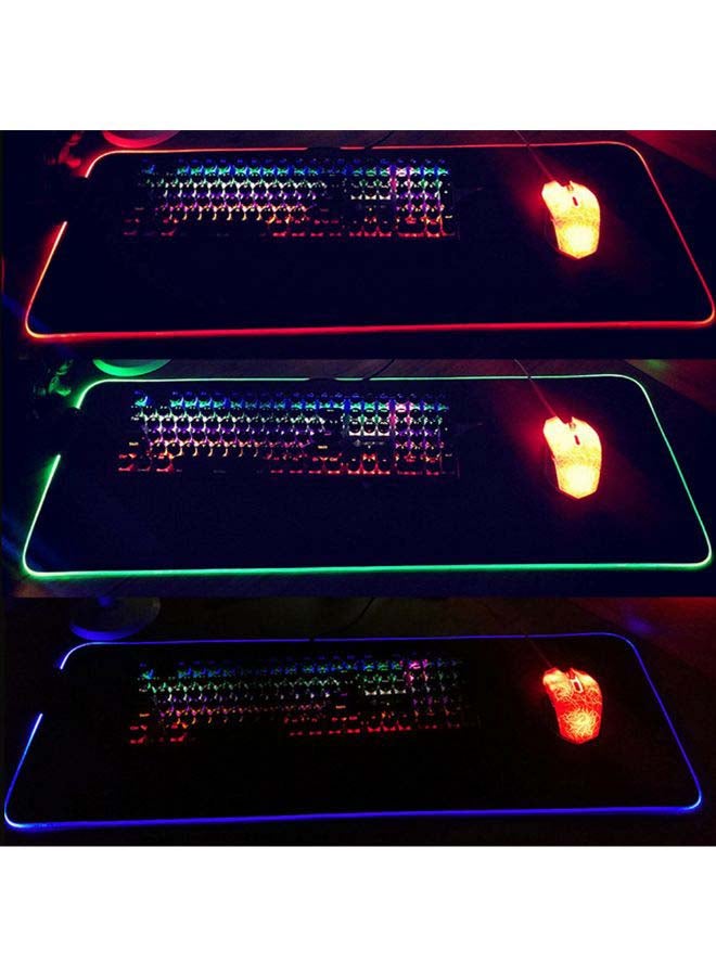 Generic RGB Luminous LED Mouse Pad Black  - Image 2