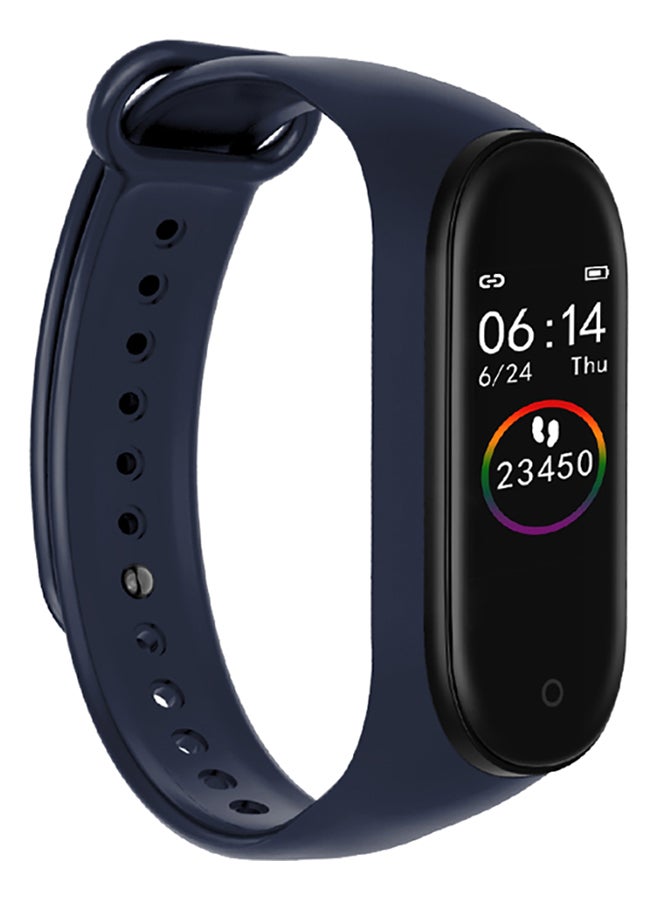 Generic - M4 Smart Bracelet 0.96-Inch Screen BT4.0 Smart Watch Heart Rate Blood Pressure Blood Oxygen Monitoring IP67 Waterproof Smart Timer Fitness Multi-Sport Modes Wristwatch for Android / iOS Blue - Image 1