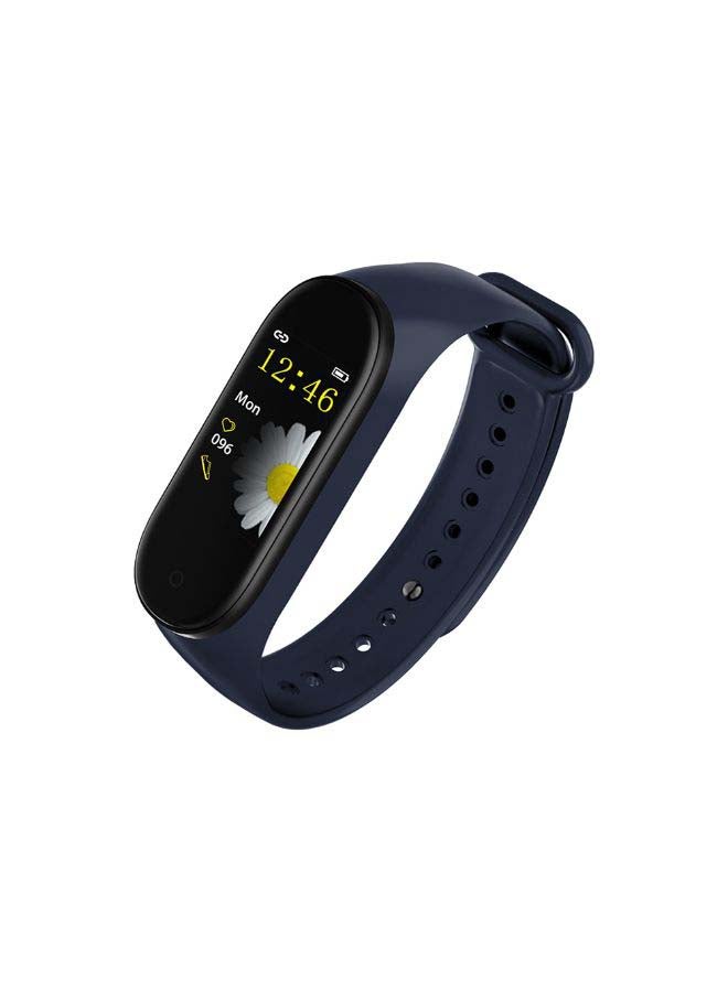 Generic - M4 Smart Bracelet 0.96-Inch Screen BT4.0 Smart Watch Heart Rate Blood Pressure Blood Oxygen Monitoring IP67 Waterproof Smart Timer Fitness Multi-Sport Modes Wristwatch for Android / iOS Blue - Image 1