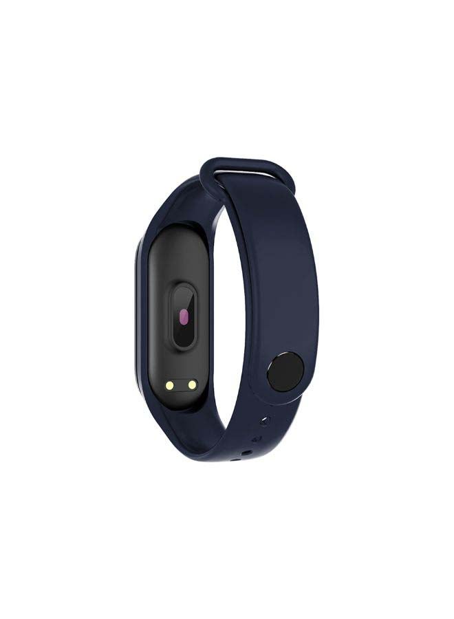Generic - M4 Smart Bracelet 0.96-Inch Screen BT4.0 Smart Watch Heart Rate Blood Pressure Blood Oxygen Monitoring IP67 Waterproof Smart Timer Fitness Multi-Sport Modes Wristwatch for Android / iOS Blue - Image 1