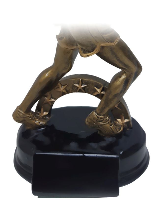 سبال منحوتة مطلية بالكهرباء بتصميم يعبر عن الركض ذهبي - Image 2