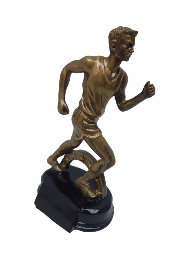 سبال منحوتة مطلية بالكهرباء بتصميم يعبر عن الركض ذهبي - Image 4