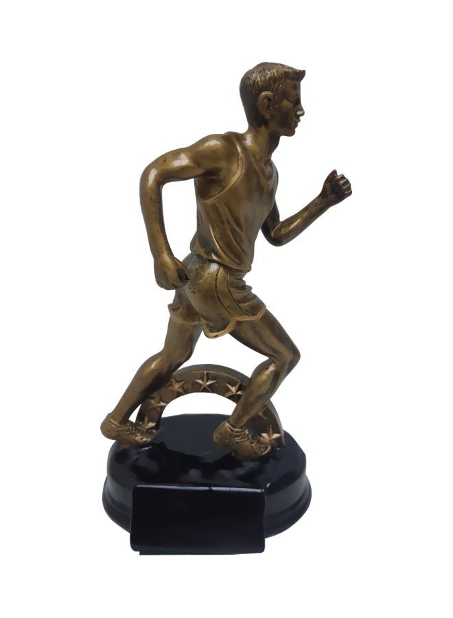 سبال منحوتة مطلية بالكهرباء بتصميم يعبر عن الركض ذهبي - Image 5