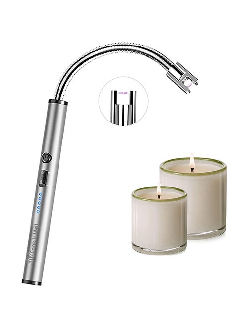 USB Rechargeable Electric Arc Lighter Multicolour 27x8.4x3cm