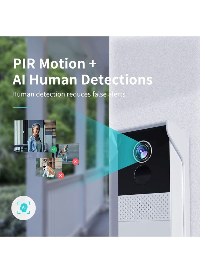 HeimVision Doorbell  Smart Security Camera, 1080P Wide View, Battery-Powered, 2-Way Audio, Weatherproof - Image 5