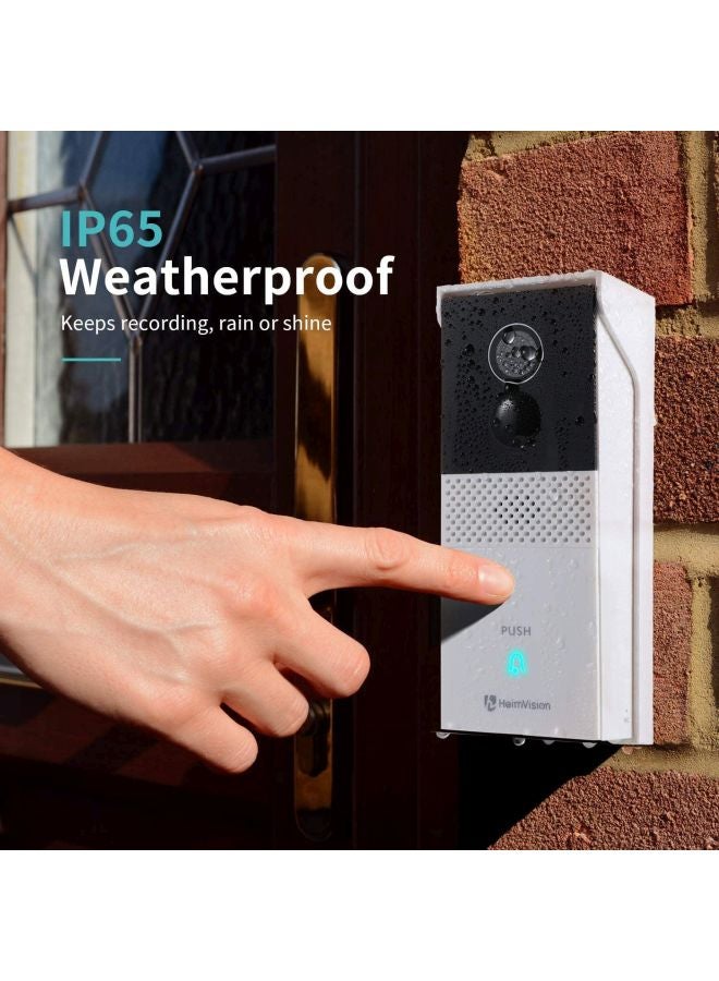 HeimVision Doorbell  Smart Security Camera, 1080P Wide View, Battery-Powered, 2-Way Audio, Weatherproof - Image 4