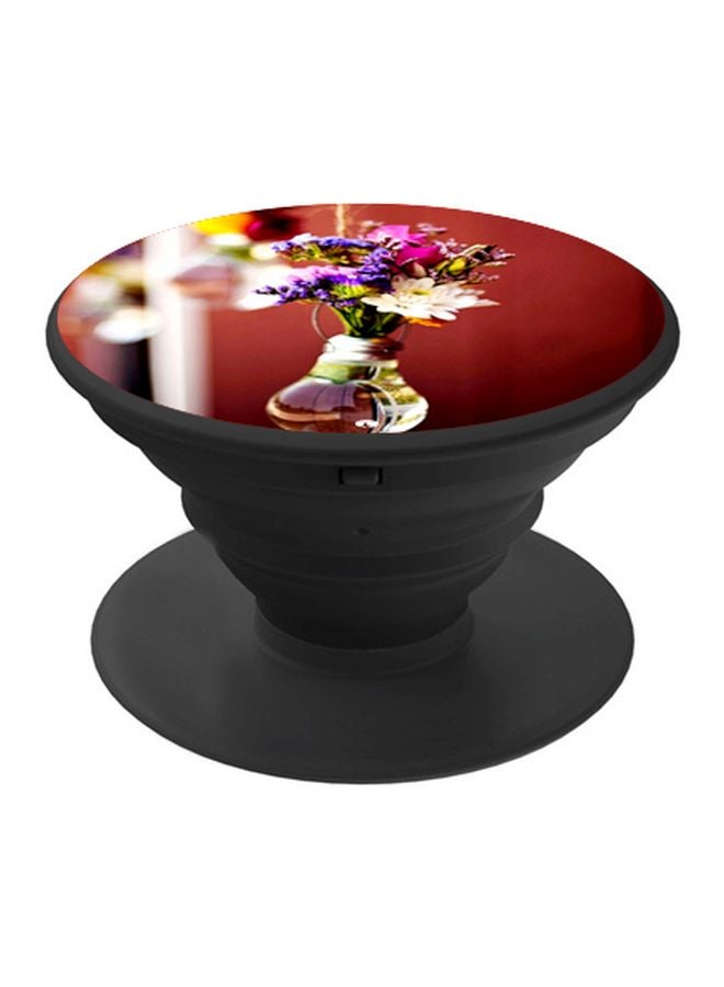 بي بي حامل هاتف بوب سوكيت بطبعة أزهار أحمر/ أرجواني/ أصفر - Image 1