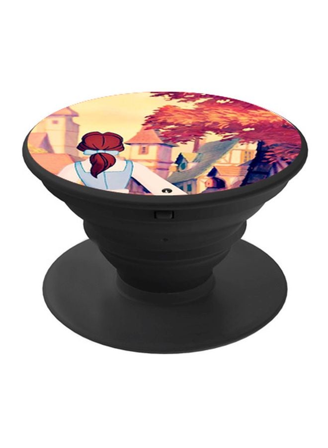 BP Cartoon Printed Popsocket Phone Holder Beige/Brown/White - Image 1