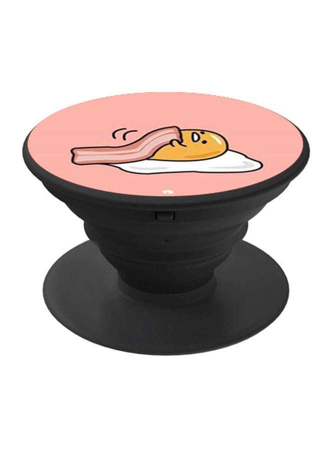 BP Cartoon Printed Popsocket Phone Holder Pink/White/Yellow - Image 1