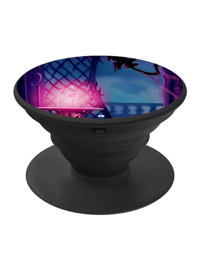 بي بي حامل هاتف بوب سوكيت مزين بطبعة أزرق/ وردي - Image 1