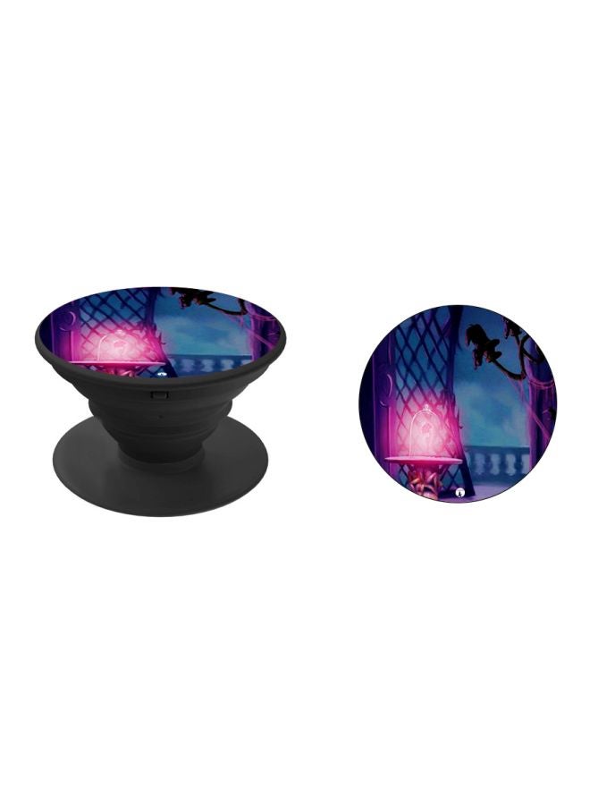 بي بي حامل هاتف بوب سوكيت مزين بطبعة أزرق/ وردي - Image 2