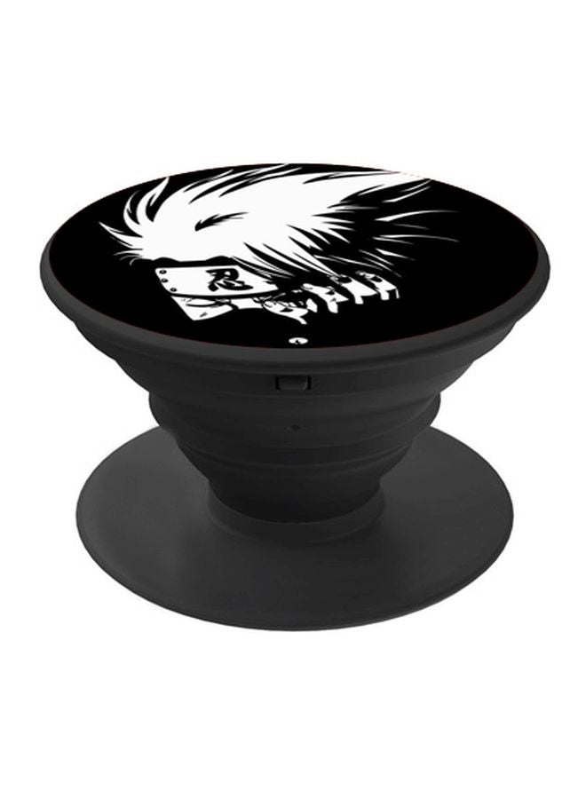 BP Anime Printed Pop Socket Phone Holder Black/White - Image 1