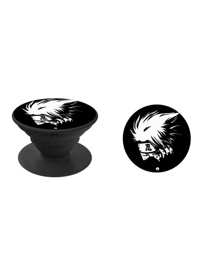 BP Anime Printed Pop Socket Phone Holder Black/White - Image 2