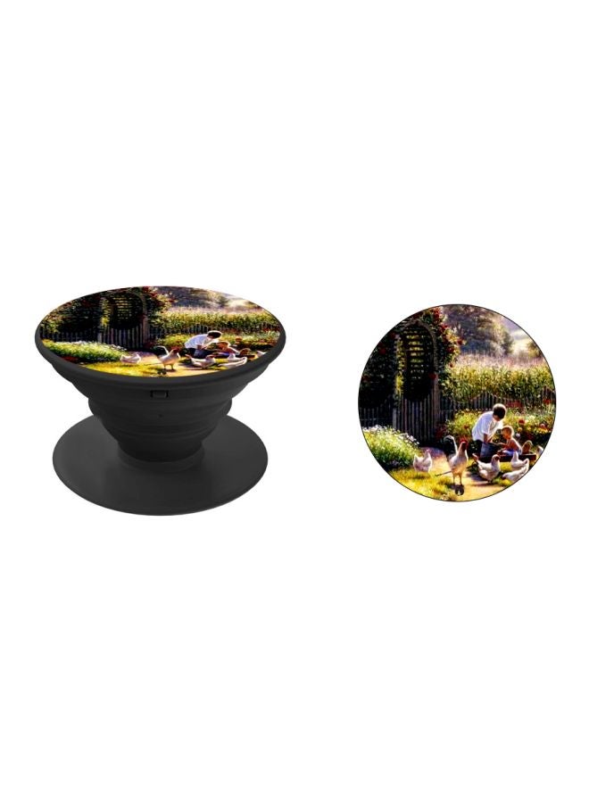 BP Garden Printed Pop Socket Phone Holder Green/White/Black - Image 2