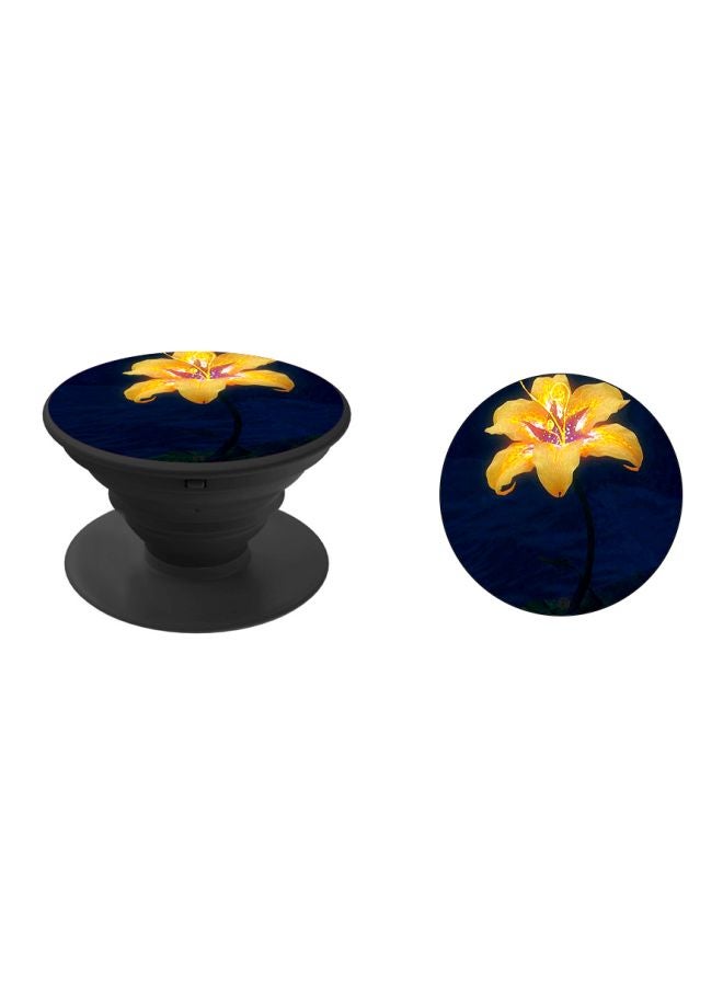 بي بي حامل هاتف بوب سوكيت بطبعة أزهار أزرق/أصفر/أسود - Image 2