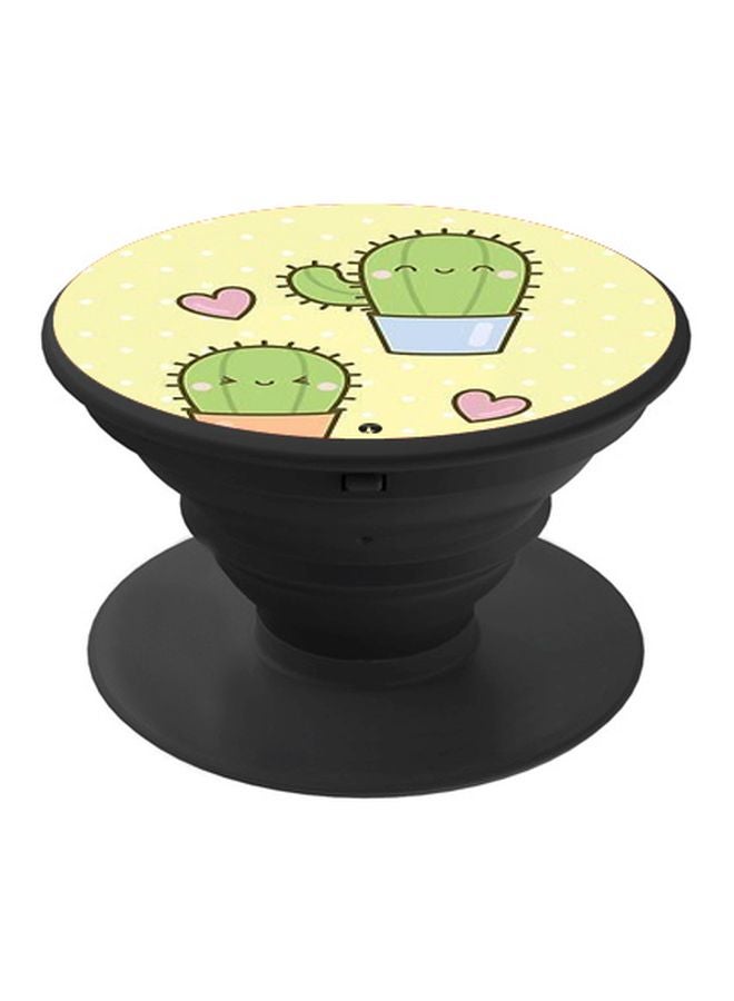 بي بي حامل هاتف بوب سوكيت بطبعة صبار أصفر/أخضر/وردي - Image 1