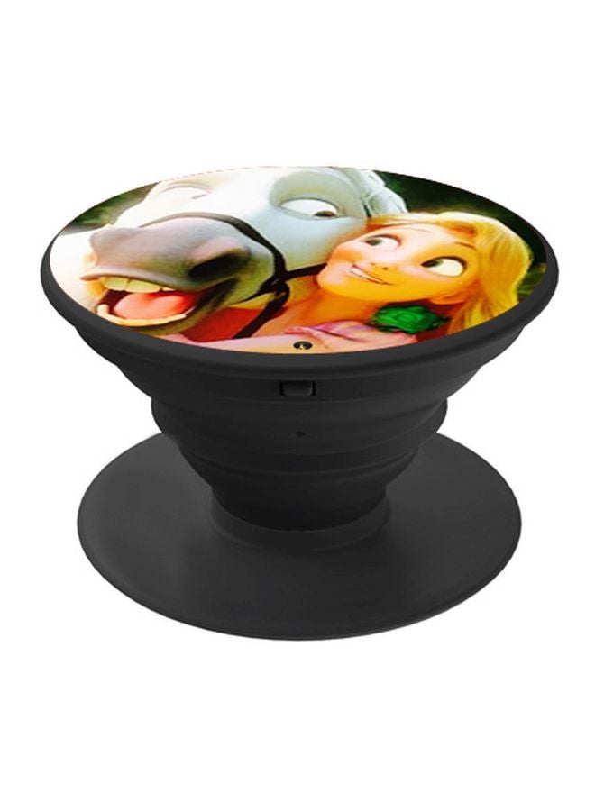 BP Cartoon Printed Pop Socket Phone Holder White/Beige/Black - Image 1